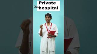 Private Hospita Vs Government Hospital  Sharmi Comedy  Lets Dance Comedy Shorts [upl. by Jerz691]