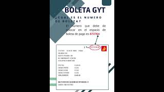 Como saber cuál es el número de boleta del comprobante de pago en un banco en Guatemala BI y GyT [upl. by Halla]