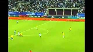 BRAZIL VS ARGENTINA  17112010  QATAR  FINAL GOAL [upl. by Paulo]