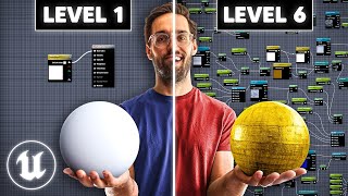 Unreal Engine Materials in 6 Levels of Complexity [upl. by Ehsom]