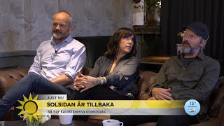 Solsidan är tillbaka ”Vi har svårt att hålla oss för skratt under tagningar”  Nyhetsmorgon TV4 [upl. by Hidie941]