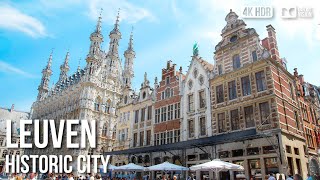 Leuven Historic Centre University Student City  🇧🇪 Belgium 4K HDR Walking Tour [upl. by Pauletta]