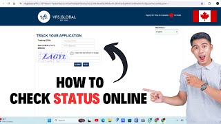 How to Track Canada Visa Application Status Online  VFS Global StepbyStep Guide  Canada GC Key [upl. by Asilenna]