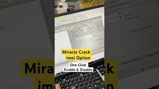 Miracle Crack imei Option Enable amp Disable✅ shorts youtubeshorts repair [upl. by Naujyt]