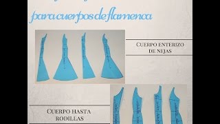 2 tipos de patrones para cuerpos del traje de flamenca [upl. by Nitsa]