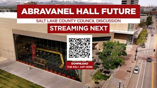 LIVE Salt Lake County Council Discusses Future of Abravanel Hall [upl. by Kaleb465]