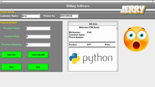 billing system project using Python coding programming python video [upl. by Amann]