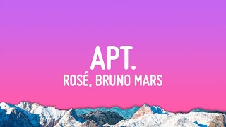 ROSÉ amp Bruno Mars  APT Lyrics [upl. by Clere172]