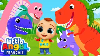 Quel est ton dinosaure préféré Comptines pour Enfants  Little Angel Français [upl. by Nahshu689]