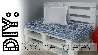 DIY 2 modelos de sofá de pallets  Aline Freitas [upl. by Enairda246]