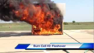 Grinnell Mutual home fire sprinkler demonstration [upl. by Ahsilad121]