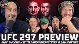 UFC 297 Preview with Aaron Bronsteter and Strickland v Du Plessis Bets with Brian Petrie  AampF460 [upl. by Neerahs899]