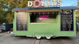 Shepherd Hut for mobile Donut trailer business by Tudor Catering trailers [upl. by Ahselaf610]