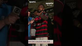 GERSON É PEGO DE SURPRESA AO VIVO SOBRE SAÍDA DE GABIGOL  COPA DO BRASIL  shorts  geglobo [upl. by Anoynek]