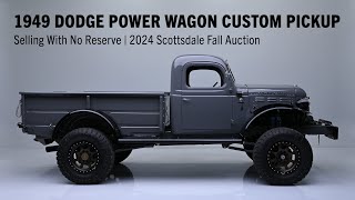 FIRST LOOK  1949 Dodge Power Wagon Custom Pickup  BARRETTJACKSON 2024 SCOTTSDALE FALL AUCTION [upl. by Most446]