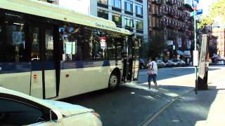 MTA New York City Bus 2010 Designline EcoSaver IV Hybrid 1305 On The M9  Essex amp Canal Streets [upl. by Yanrahc]