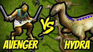 200 AVENGERS vs 200 HYDRAS  Age of Mythology [upl. by Liesa]