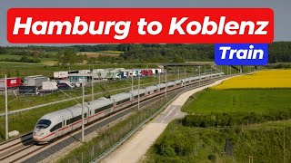 Hamburg to Koblenz by Train  HighSpeed train 1065 [upl. by Lledor36]