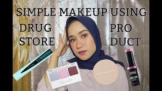 Simple Makeup Using Drugstore Product  Natasya Nafisah [upl. by Doownel249]