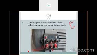 5AC Machine lab Polarity test on three phase induction motor [upl. by Leong]