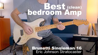 Beautiful Clean Tones At Bedroom Level  Fender Eric Johnson Strat Brunetti Singleman 16 [upl. by Inanak]