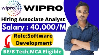 Wipro Hiring Associate Analyst  Software Development Jobs at Wipro [upl. by Elletsirhc891]