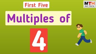 First five multiples of 4 [upl. by Maryjo]