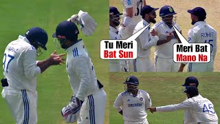 Rishabh Pant hitting Sarfaraz Khan for confusing Virat Kohli and Rohit Sharma for taking DRS [upl. by Dualc]