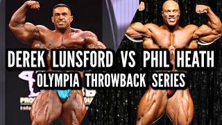 Derek Lunsford Olympia 23 vs Phil Heath Ironman 08  Olympia Throwback Series [upl. by Rossuck]