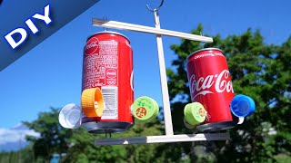 【DIY】ぐるぐる回る♪簡単アルミ缶風車 How to make an aluminium can wind turbine [upl. by Elena]