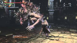 Bloodborne Bloodletting Beast Boss Fight 1080p [upl. by Odlamur144]