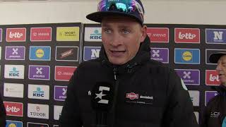 Mathieu Van der Poel  Interview at the finish  Ronde van Vlaanderen  Tour of Flanders 2024 [upl. by Forester]