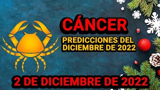 ⏳𝐄𝐒𝐓𝐎 𝐄𝐒 𝐔𝐍 𝐆𝐑𝐀𝐍 𝐀𝐍𝐓𝐄𝐒 𝐘 𝐔𝐍 𝐃𝐄𝐒𝐏𝐔É𝐒😎✨Cáncer♋ 2 de Diciembre de 2022 Horóscopo de hoyTarot [upl. by Velvet]