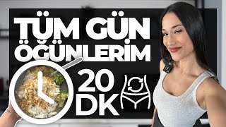 20 DAKİKADA TÜM GÜN MEAL PREP [upl. by Ahsinnor]