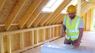 How to insulate a pitched roof with HYBRIS insulation [upl. by Sirah]