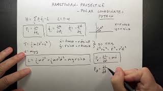 Why Hamiltonian Mechanics for Projectile Motion in Polar Coordinates [upl. by Culberson]