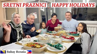 Kuhanje za porodičnu prazničnu večeru u Bosni Cooking for family Holiday Dinner in Bosnia [upl. by Essex]