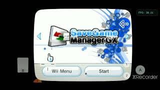 SaveGame Manager GX Wii Wad [upl. by Kerri435]