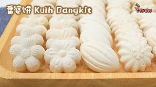 传统番婆饼薯粉饼斑斓椰香入口即化年饼食谱 Traditional Kuih Bangkit Tapioca CookiesCoconut Cream CookiesCNY Recipe [upl. by Slohcin990]