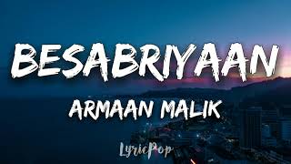 BESABRIYAAN Full Song  M S DHONI  THE UNTOLD STORY  Sushant Singh  Lyrical Video  By LyricPop [upl. by Araeit]