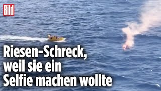 Dramatische Rettungsaktion Frau stürzt von Kreuzfahrtschiff  Karibik [upl. by Emmy432]