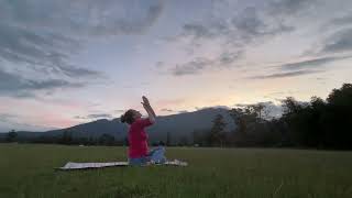 Short sunset yoga flow beginner friendly yoga freeyoga workout [upl. by Nairrot]