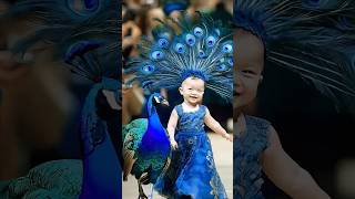 Baby Peacock Fashion Show Look 🦚✨ [upl. by Etiuqal]