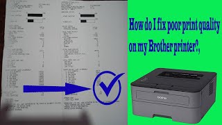 Light faded faint dull or blurry printed pages on brother HL 2320D printer [upl. by Niven938]