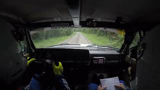 Rally Uppland 2024 SS4 Arvid Larspers Volvo 240 VOC [upl. by Haem724]