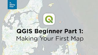 QGIS Beginner Part 1 Making Your First Map [upl. by Hobbie]