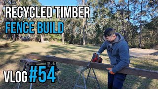 Building a Post and Rail Fence  VLOG 54 [upl. by Vincenty]