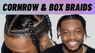 How To Cornrow Your Own Hair  For Beginners [upl. by Luna]