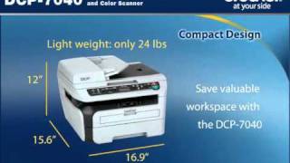 Brother DCP7040 Laser Multifunction copier [upl. by Ahsikal]