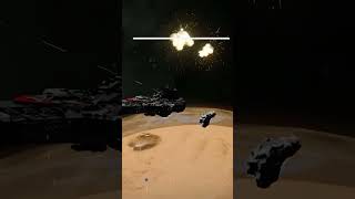 Laser Destruction In Space Engineers Shorts [upl. by Nivat]